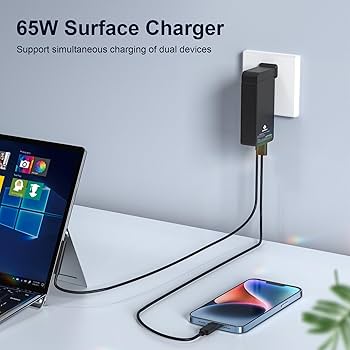 Amazon.co.jp: E EGOWAY Surface Pro 充電器 65W Microsoft Surface 5V